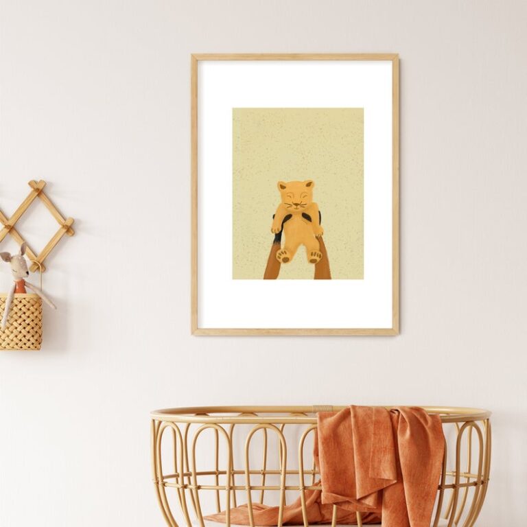 Light Dots Wenskaarten Postkaarten Mechelen Geboorte Simba Art Print