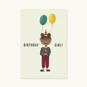 Birthday Girl Taartje en Ballonnen (1 - 15)